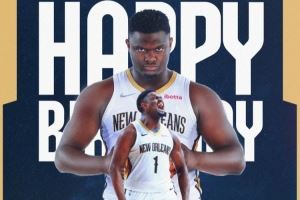 🎂真挚的祝福！祝鹈鹕球星锡安25岁生日快乐🎂